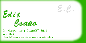 edit csapo business card